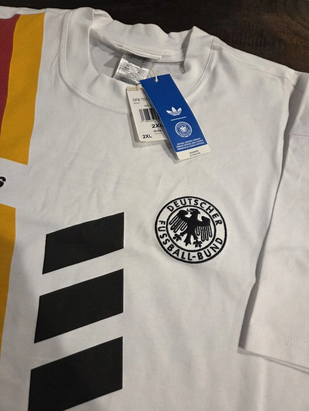 Adidas 1994 German Soccer Tee Jersey Men's Size 2XL